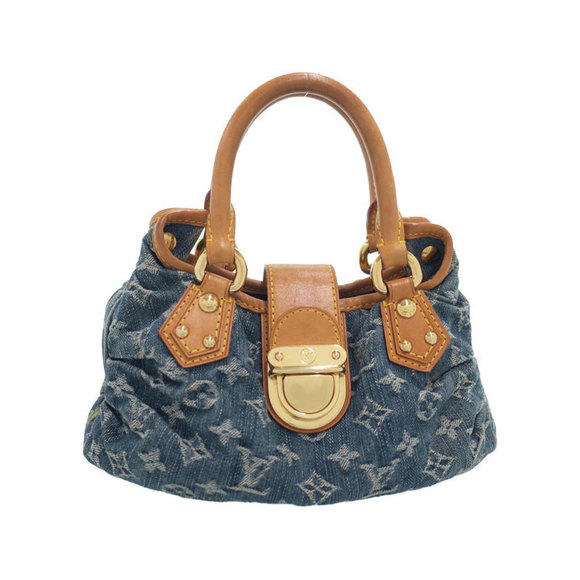 Louis Vuitton Handbag Denim Pleaty Monogram - Picture 1 of 8
